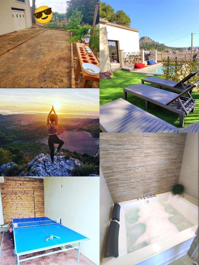 Montséret Villa Entiere Bellevue - Balneo - Piscine - Clim מראה חיצוני תמונה