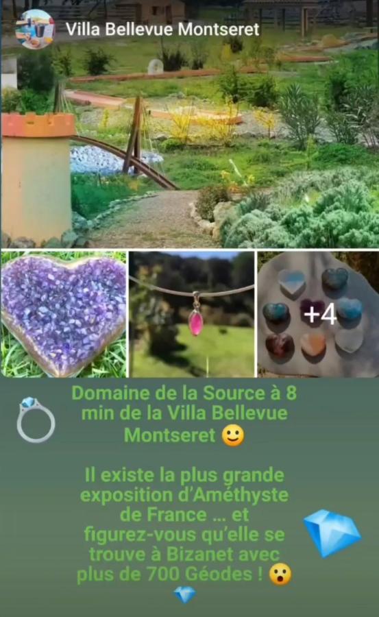 Montséret Villa Entiere Bellevue - Balneo - Piscine - Clim מראה חיצוני תמונה